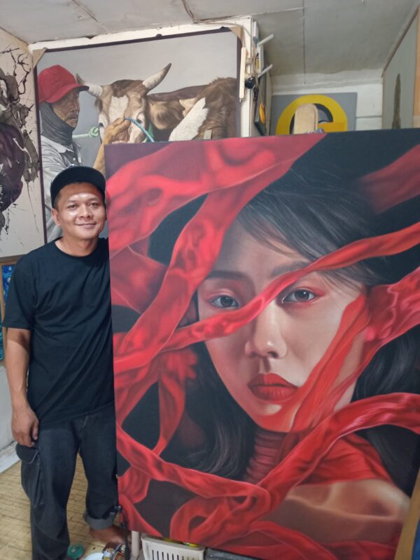 Unraveled Spirit – Large Original Mixed Media Portrait (120x150cm)