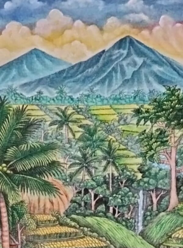 Emerald Slopes-70x90cm Original Mountan & Rice Terrace Wall Art