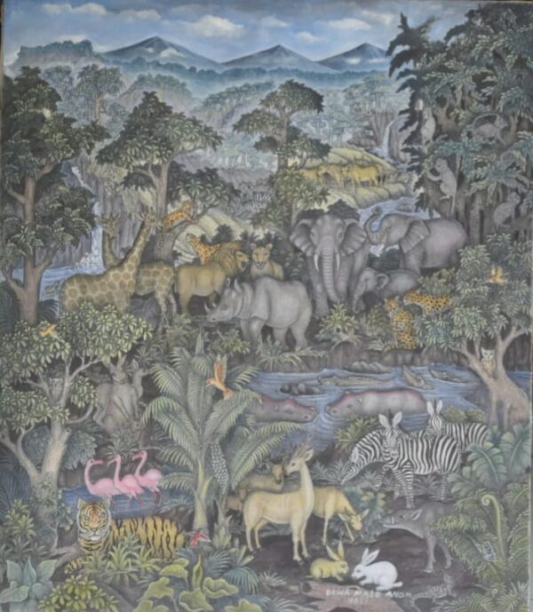 WhatsApp Image 2026-03-13 at 5.02.45 PM Original Jungle Wildlife Painting - Kingdom of the Waterfall 70x80cm