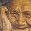 Original Oil Portrait Painting - Smile 120x120cm