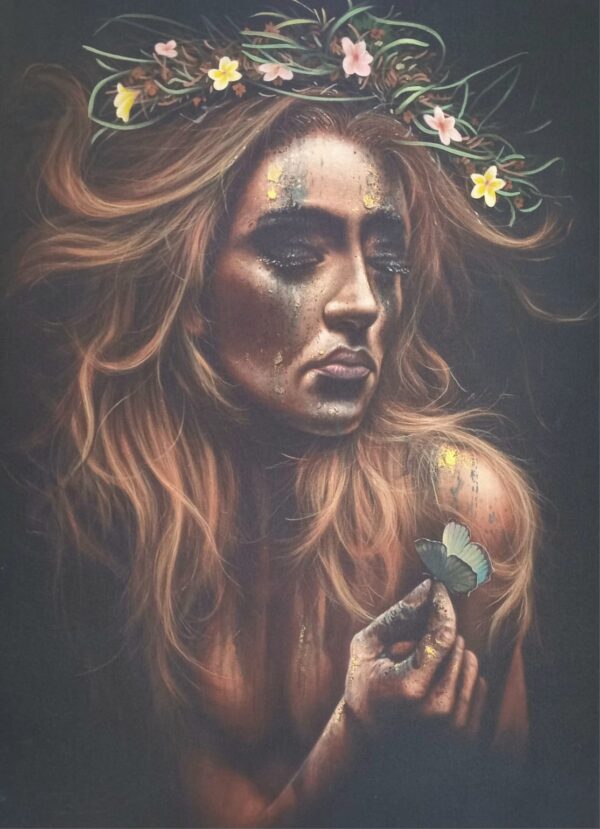 Dark Beauty – Original Acrylic Painting on Canvas (150x120cm)