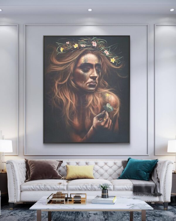 Dark Beauty – Original Acrylic Painting on Canvas (150x120cm)