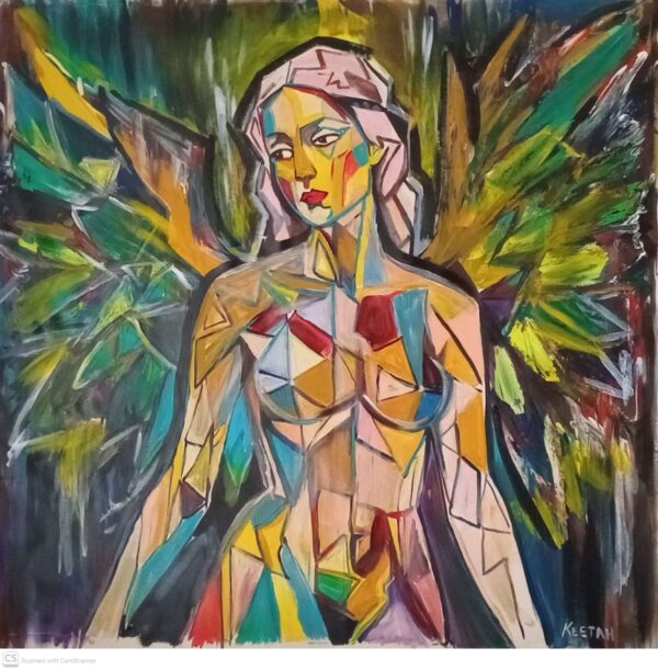 Keetah Original - Winged Surrender - Original Acrylic Painting