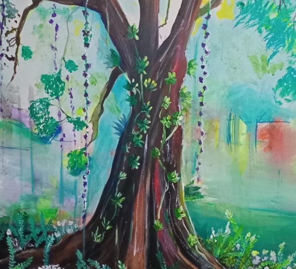 Where I rest - Original Fine Art by Keetah/Acrylic on Canvas/One-of-a-Kind Limited Edition