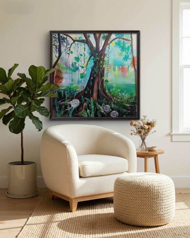 framed painting where I rest