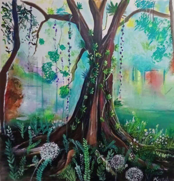 Where I rest - Original Fine Art by Keetah/Acrylic on Canvas/One-of-a-Kind Limited Edition